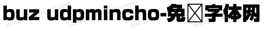 buz udpmincho字体转换